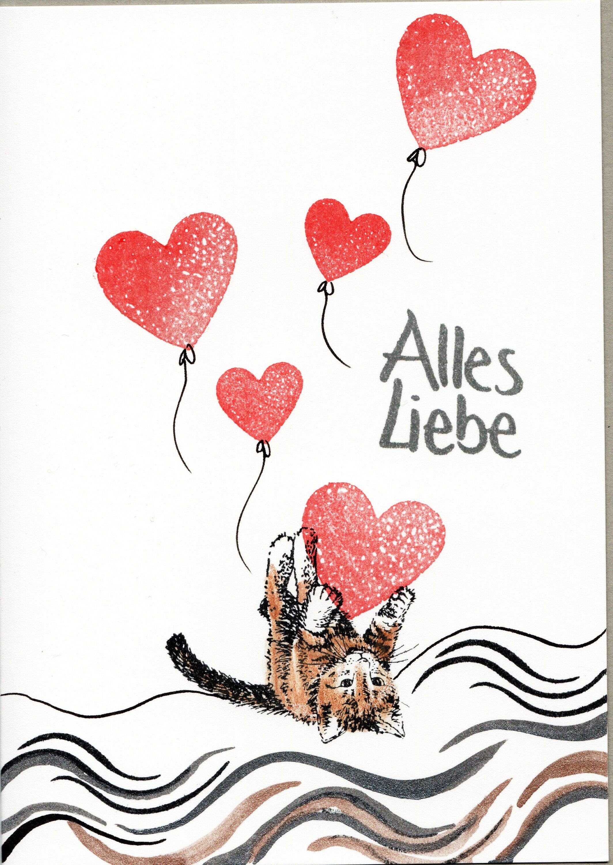 Stempel Herz shabby