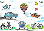 Stempel Strudelwelle und Wind