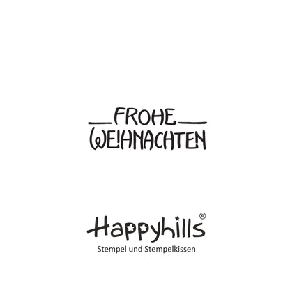 Stempel Frohe Weihnachten retro