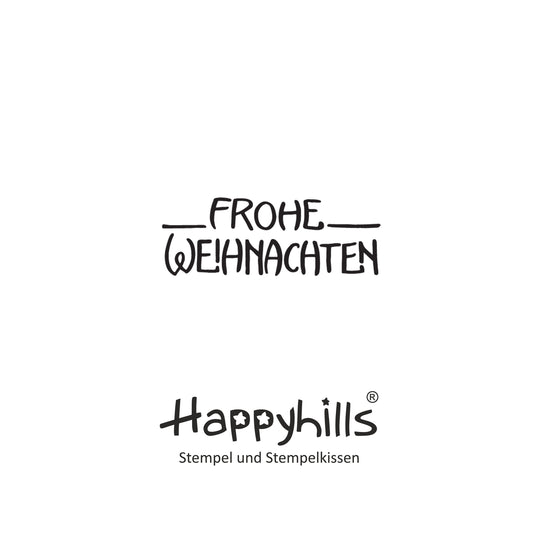 Stempel Frohe Weihnachten retro