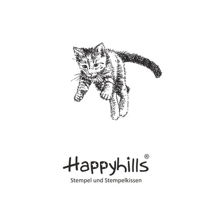 Stempel Katze springt