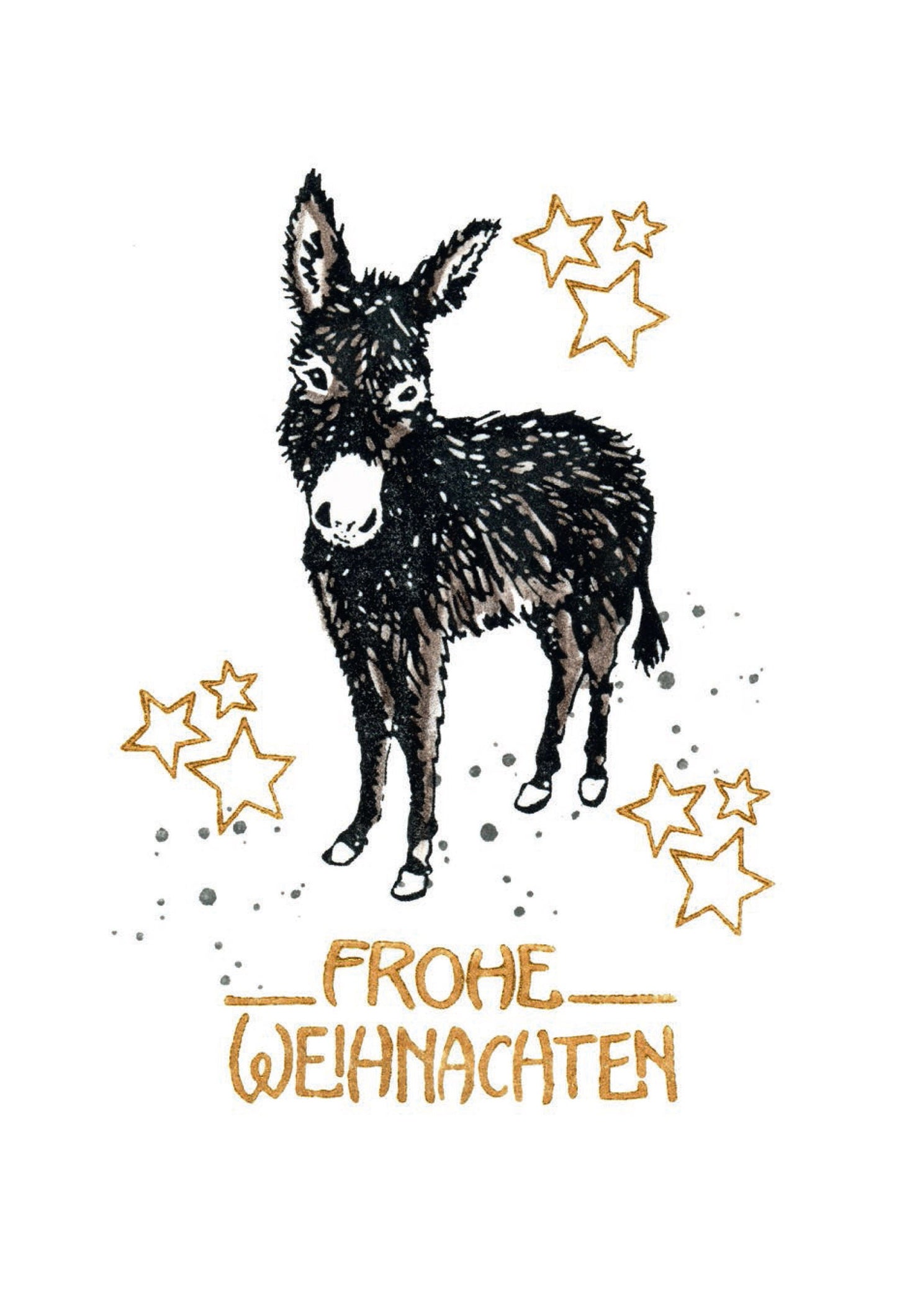 Stempel Frohe Weihnachten retro