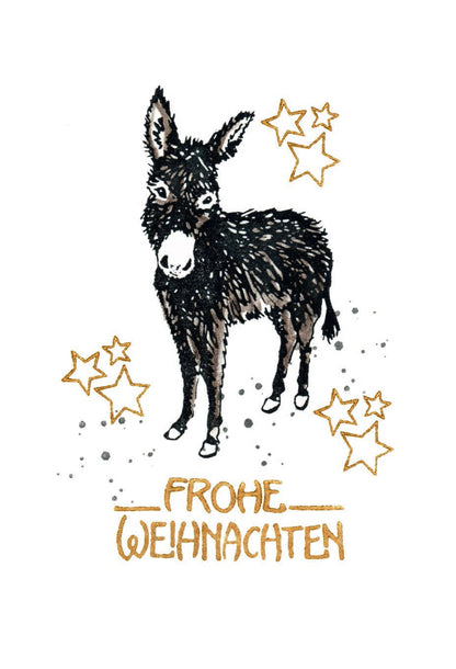 Stempel Frohe Weihnachten retro