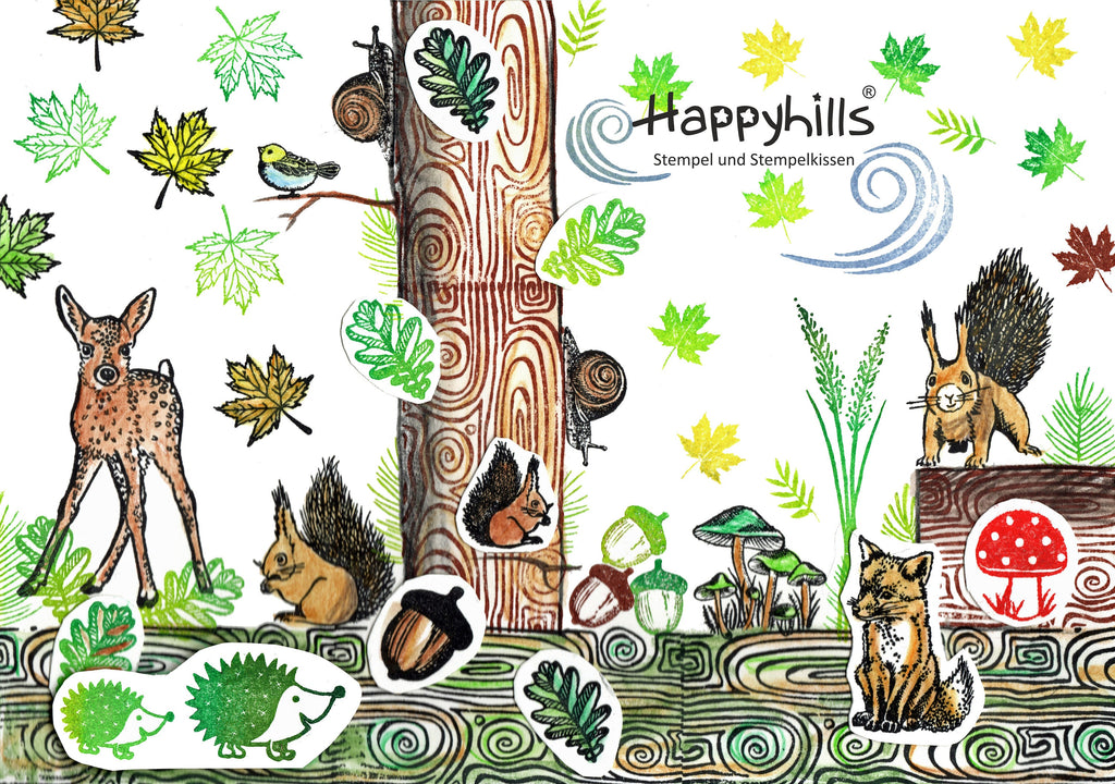 Stempel Holzmaserung