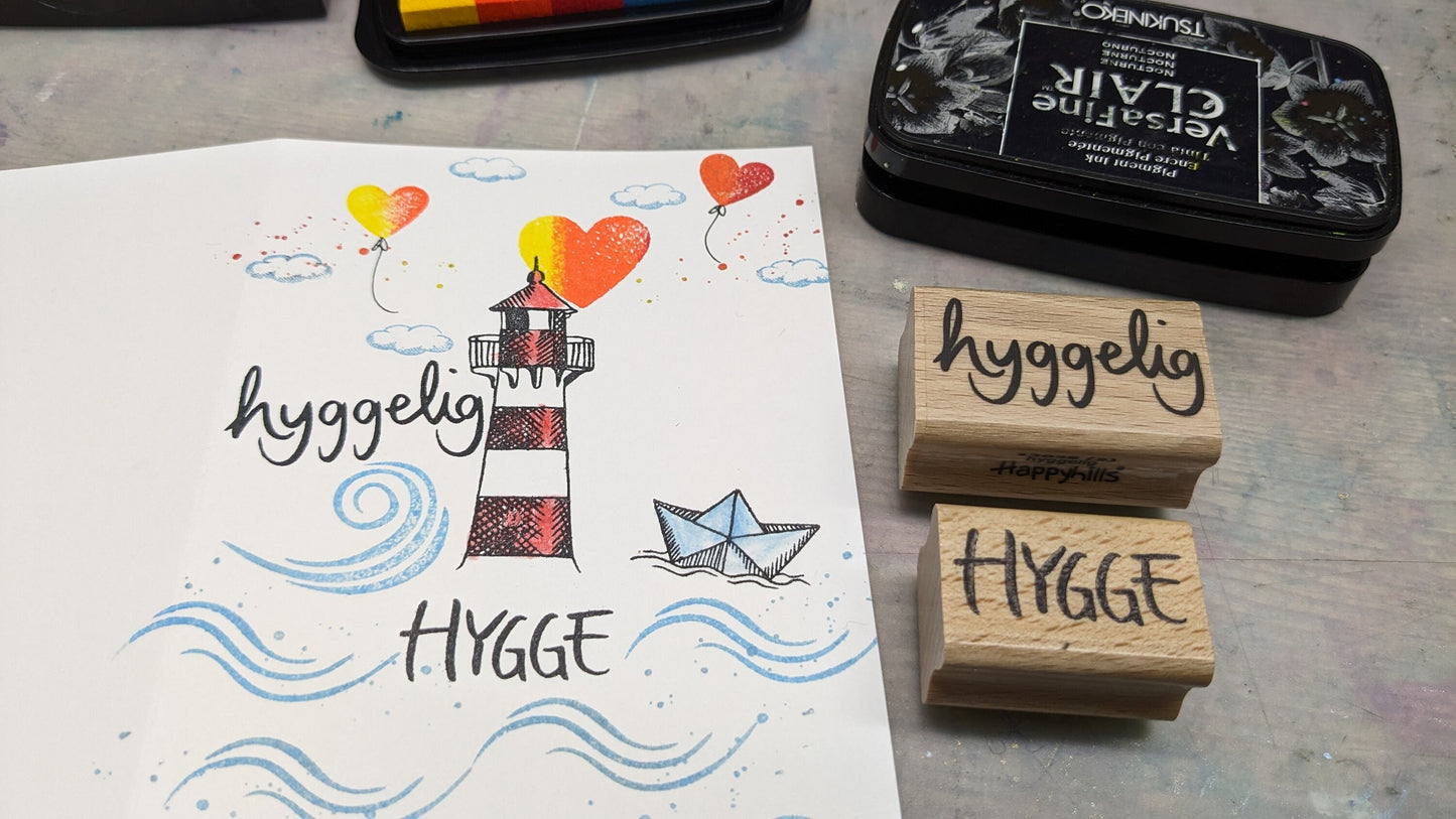 Stempel hyggelig und HYGGE