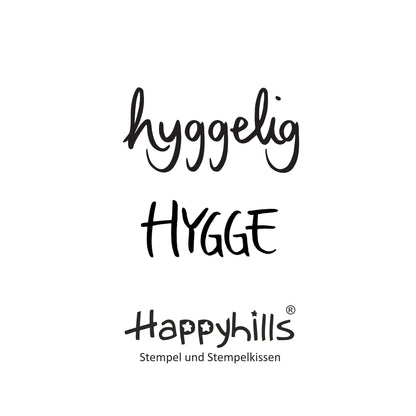 Stempel hyggelig und HYGGE