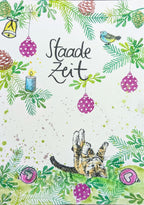 Stempel Katze springt