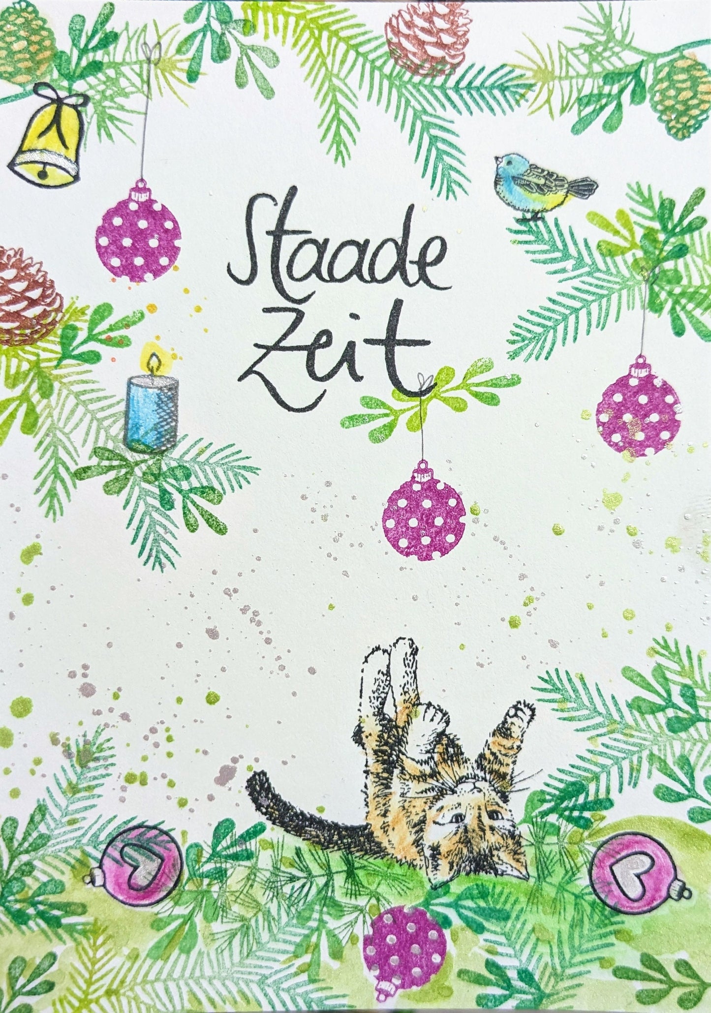 Stempel Katze springt