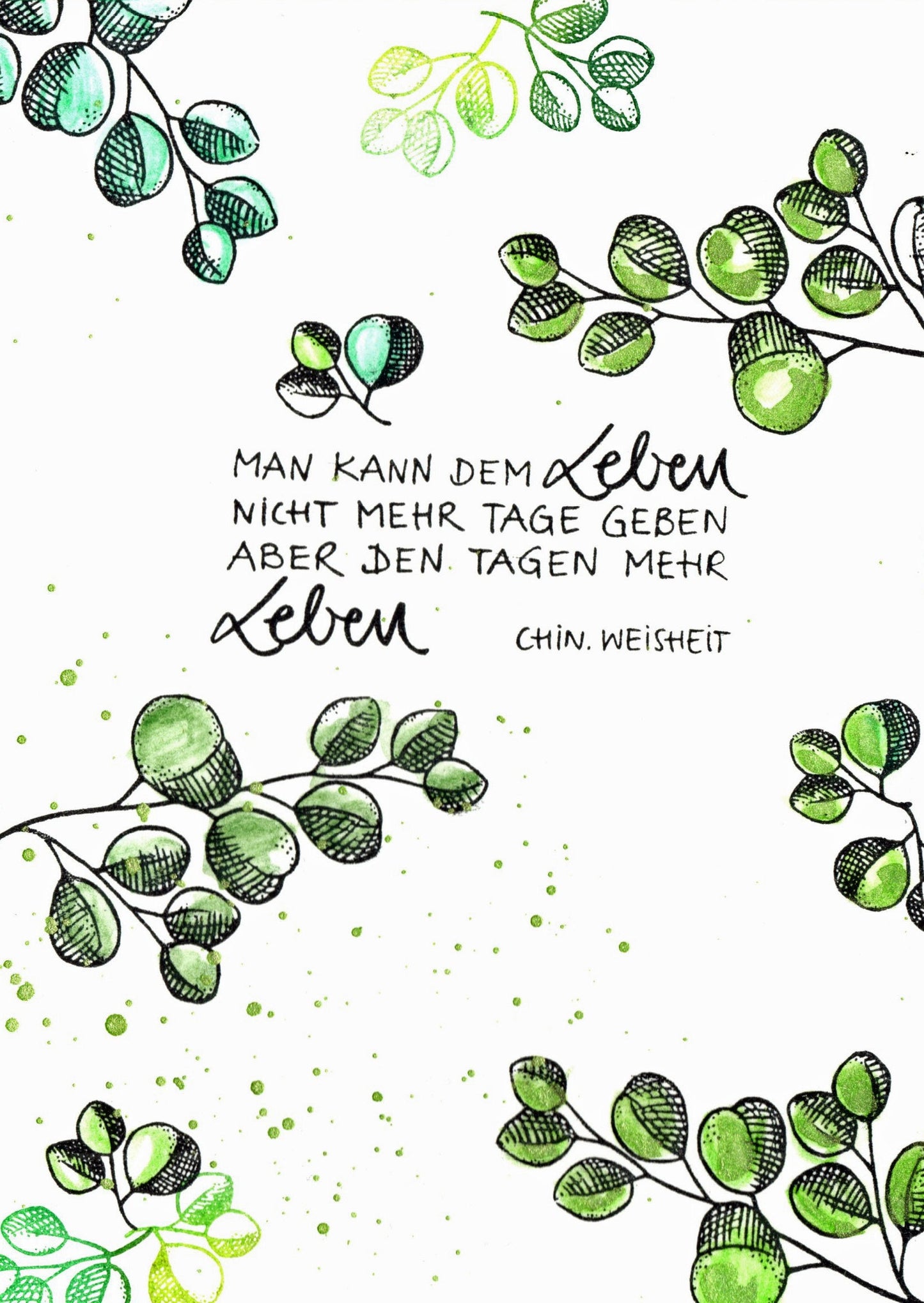 Stempel Man kann dem Leben...
