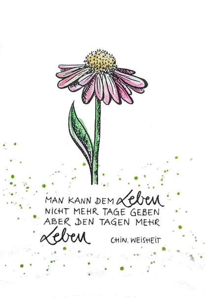 Stempel Man kann dem Leben...