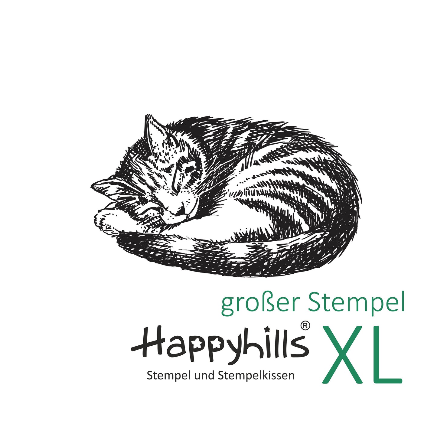 Stempel Katze schläft