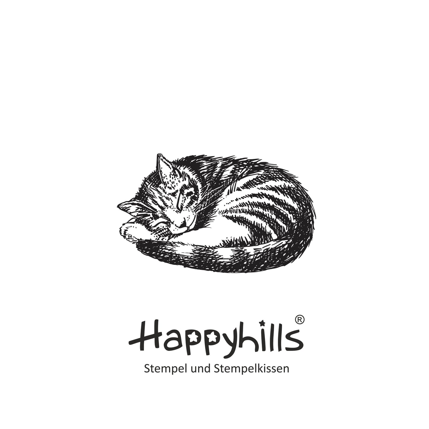 Stempel Katze schläft