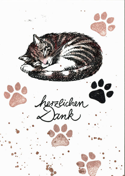 Stempel Katze schläft