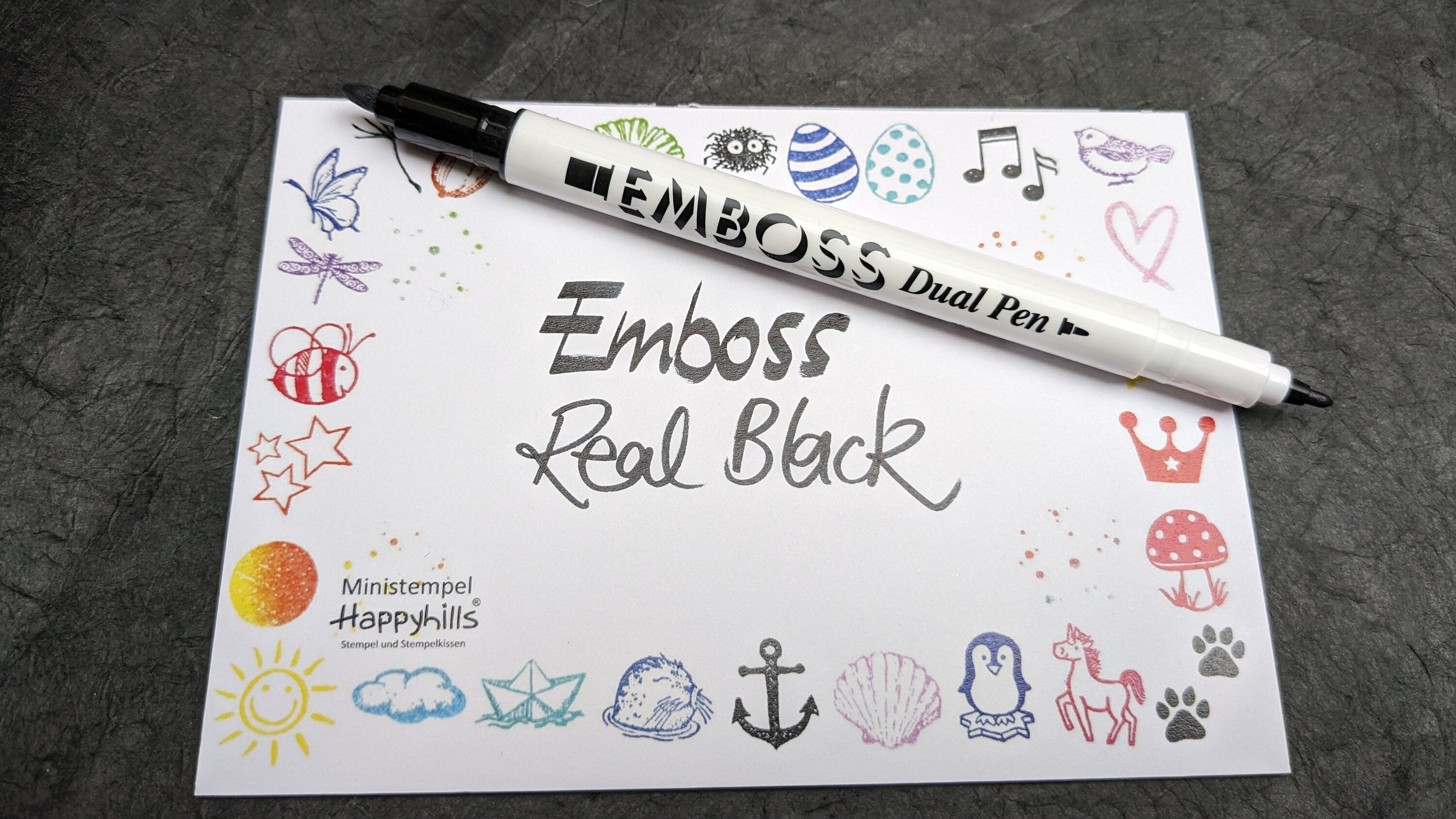 Emboss Dual Pen Black oder Transparent