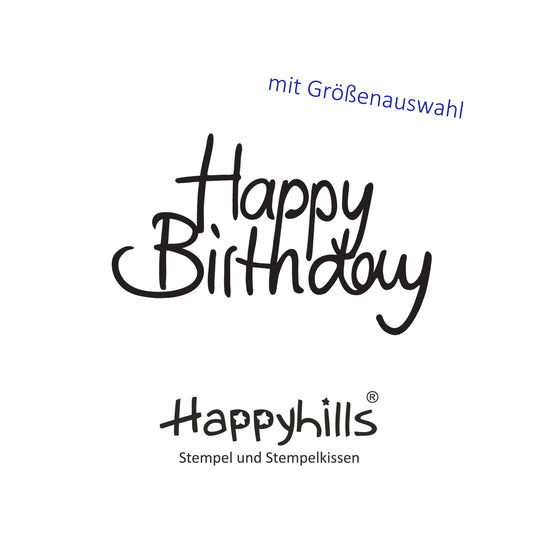 Stempel Happy Birthday