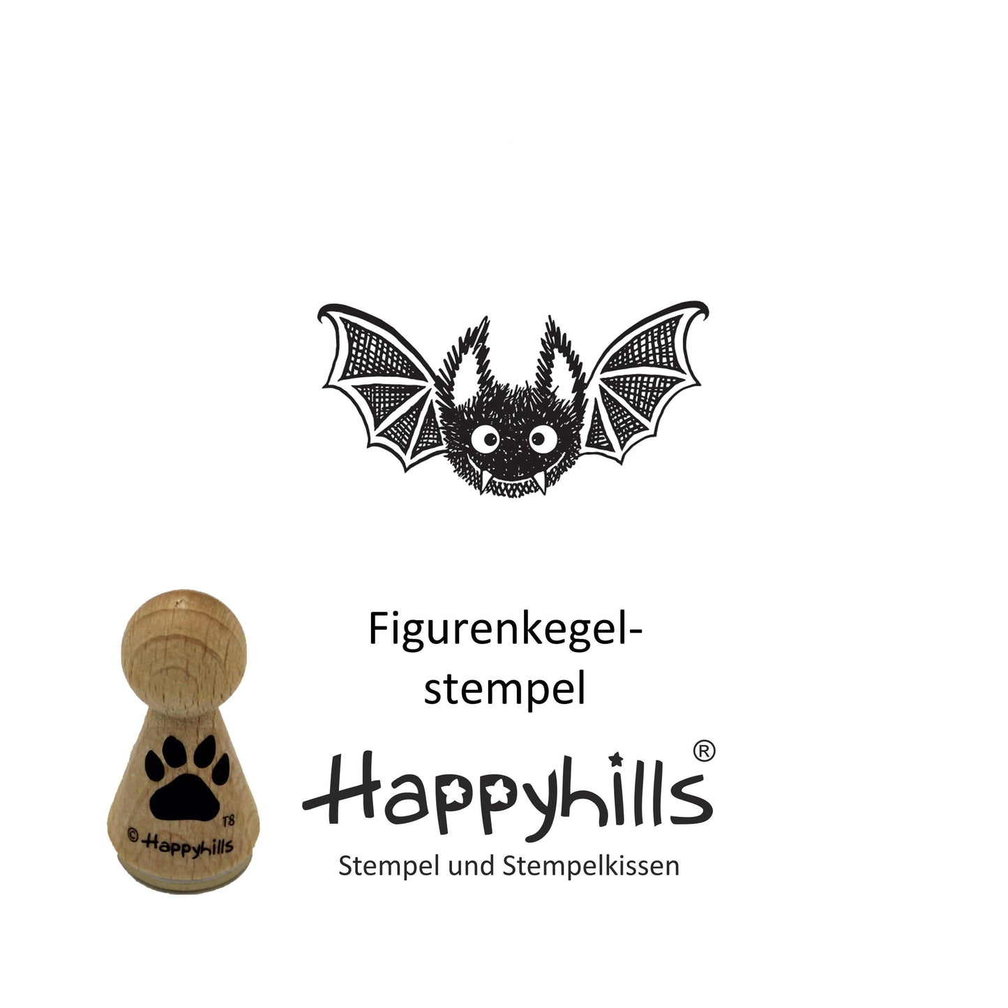 Stempel Fledermaus