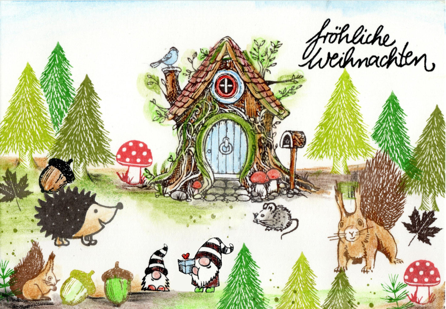 Stempel fröhliche Weihnachten