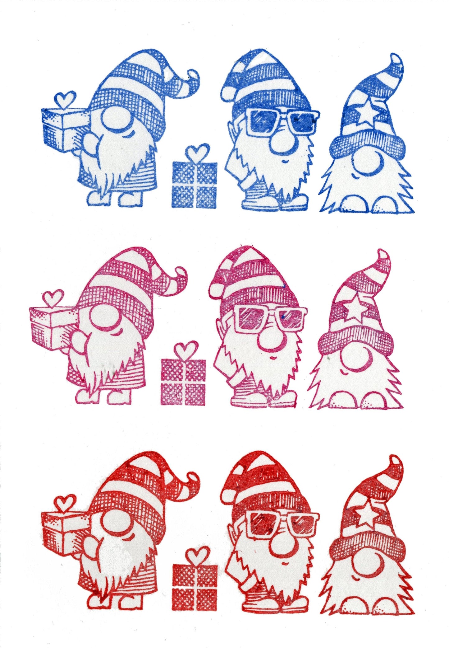 Stempel drei Wichtel