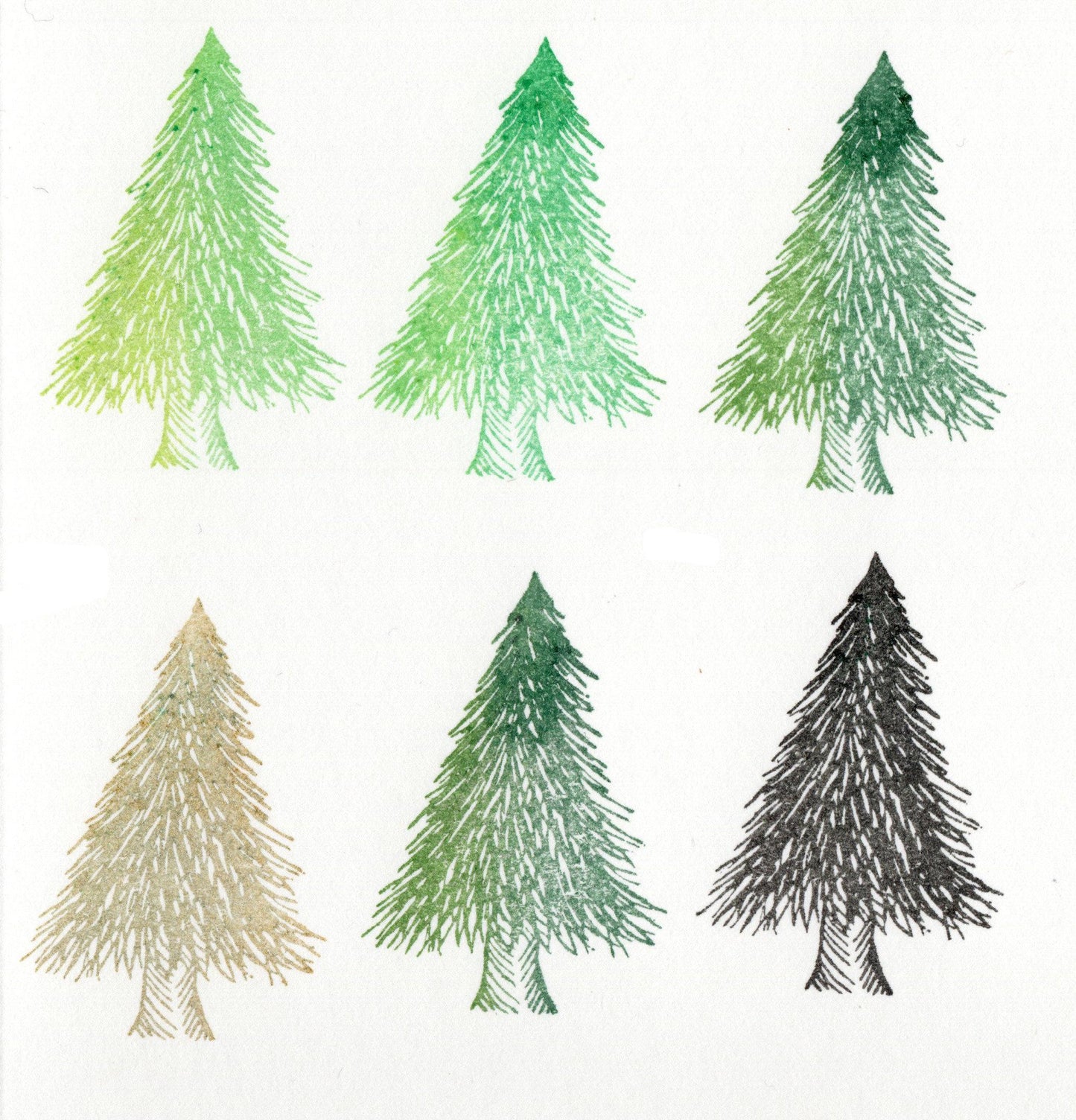 Stempel Tannenbaum natur