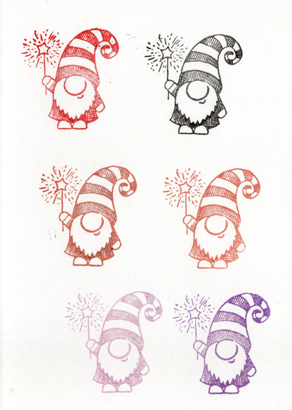 Stempel Wichtel Flipp mit Funkelstern