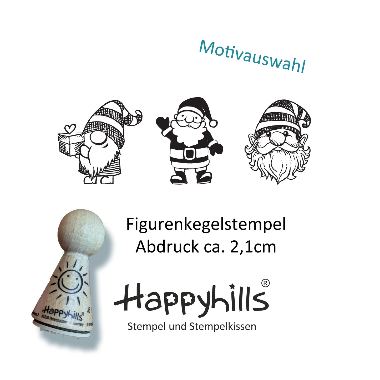 Kegelstempel Wichtel Weihnachten Auswahl oder Set