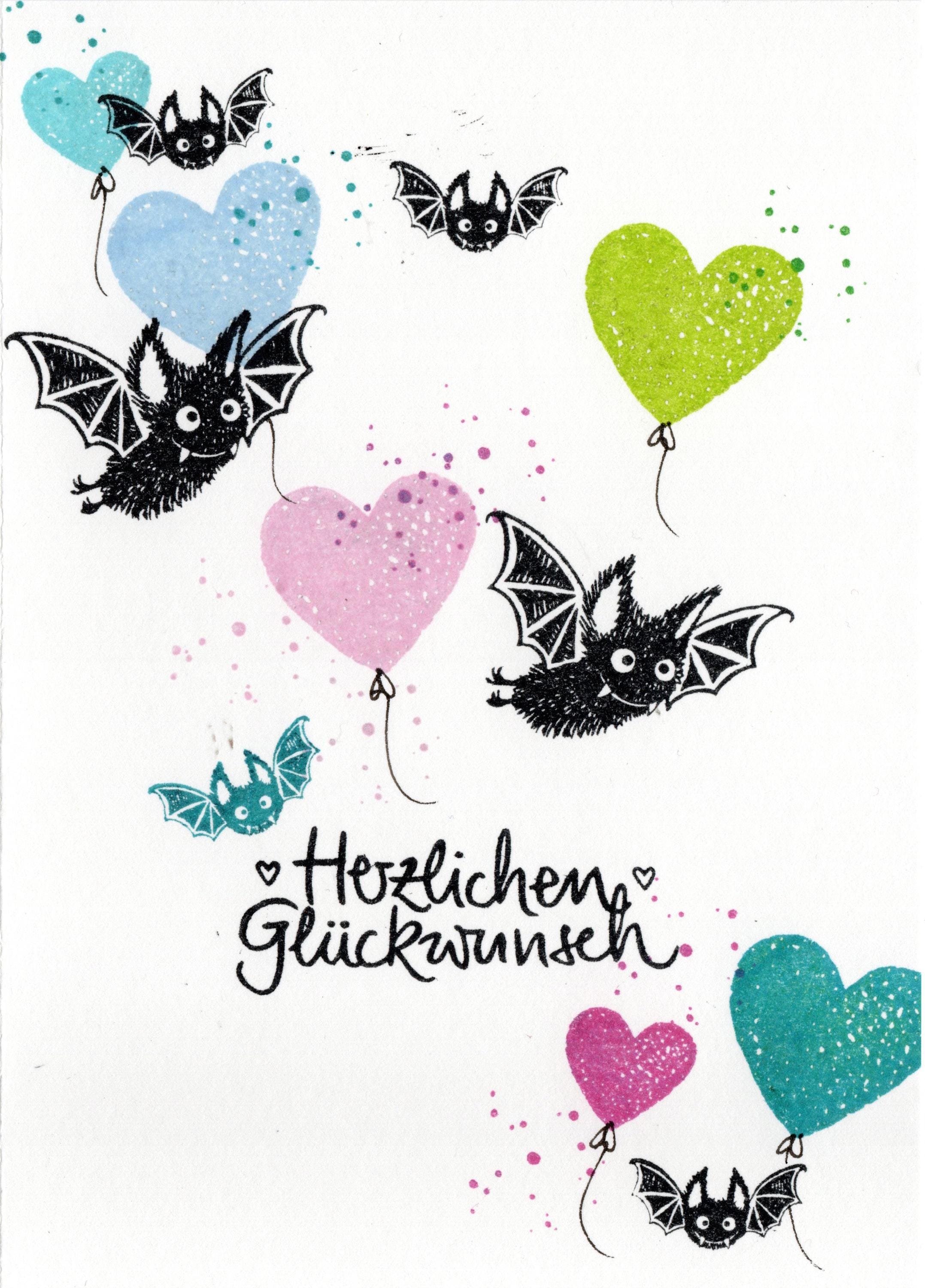 Kegelstempel Spinnennetz, Spinne und Fledermaus Auswahl oder Set