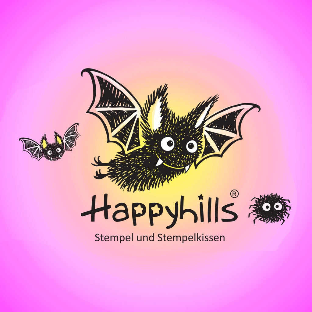 Kegelstempel Spinnennetz, Spinne und Fledermaus Auswahl oder Set