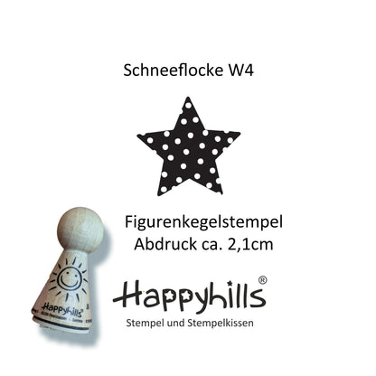 Kegelstempel Schneeflocke, Tannenbaum und Stern Auswahl oder Set