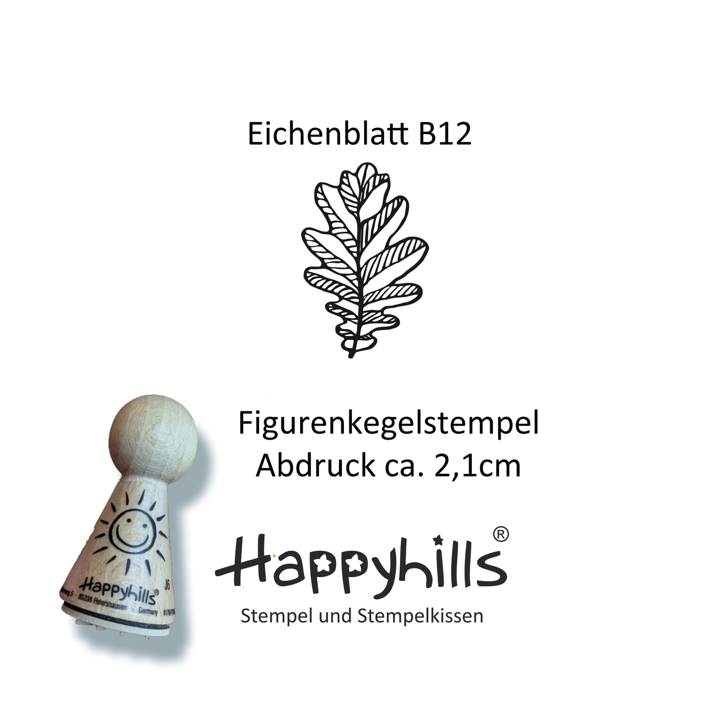 Kegelstempel Blätter und Eichel Auswahl oder Set
