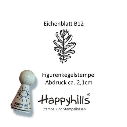 Kegelstempel Blätter und Eichel Auswahl oder Set