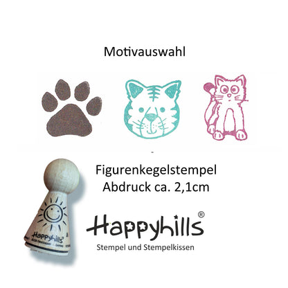 Kegelstempel Katzen und Tatze Auswahl oder Set