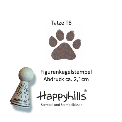 Kegelstempel Katzen und Tatze Auswahl oder Set