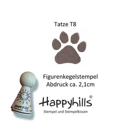 Kegelstempel Katzen und Tatze Auswahl oder Set