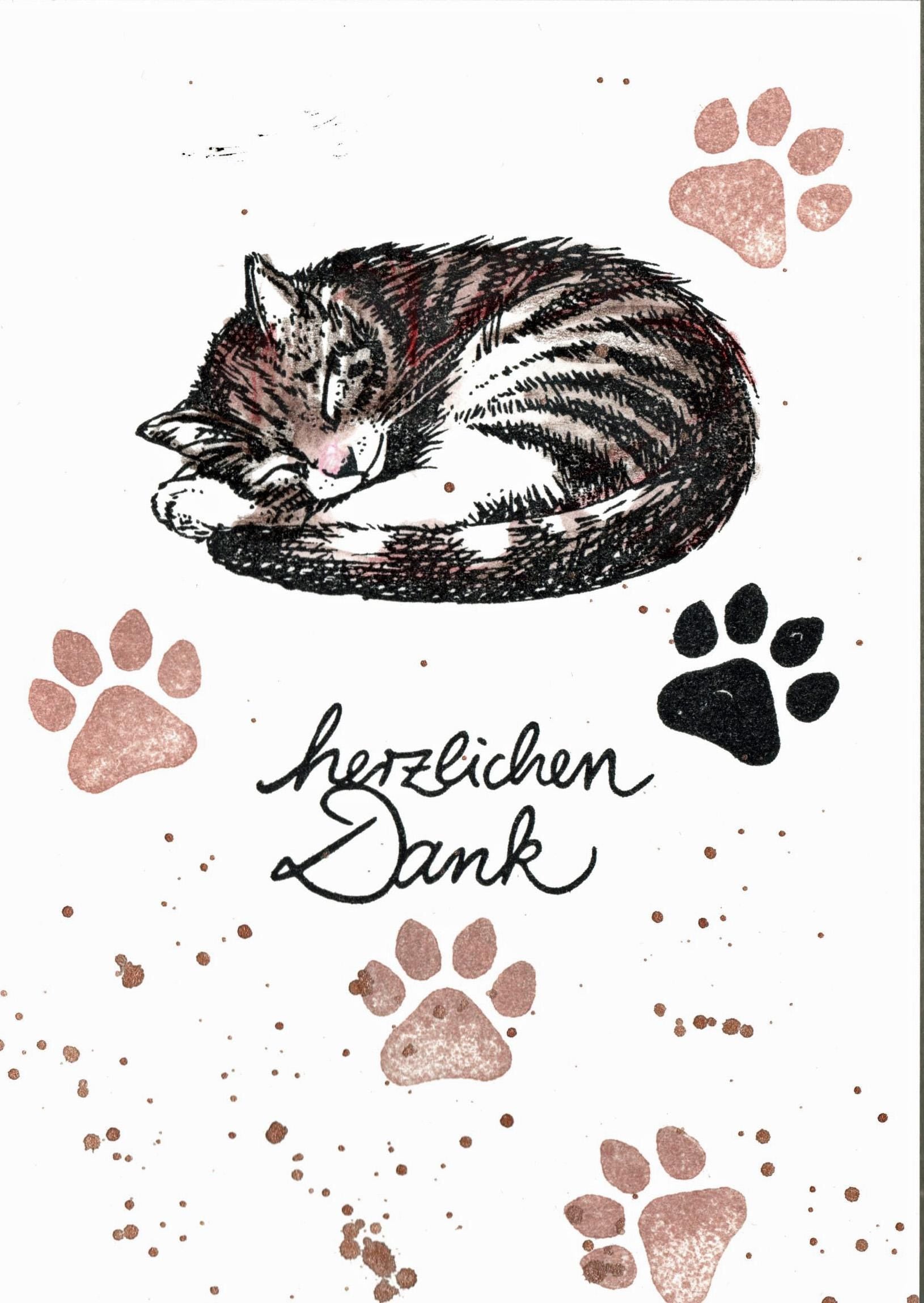 Kegelstempel Katzen und Tatze Auswahl oder Set