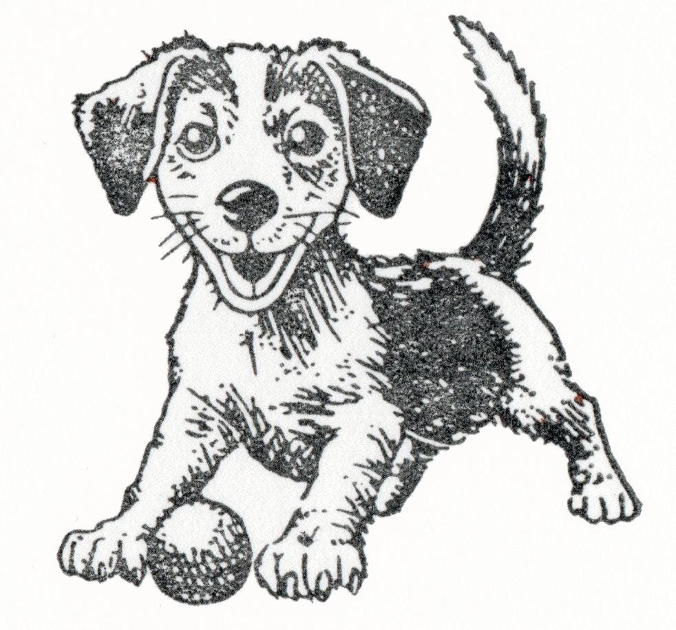 Stempel Hundewelpe