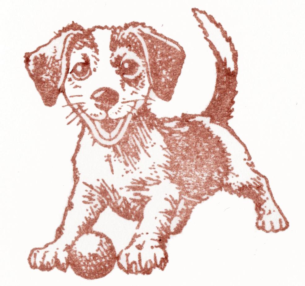 Stempel Hundewelpe