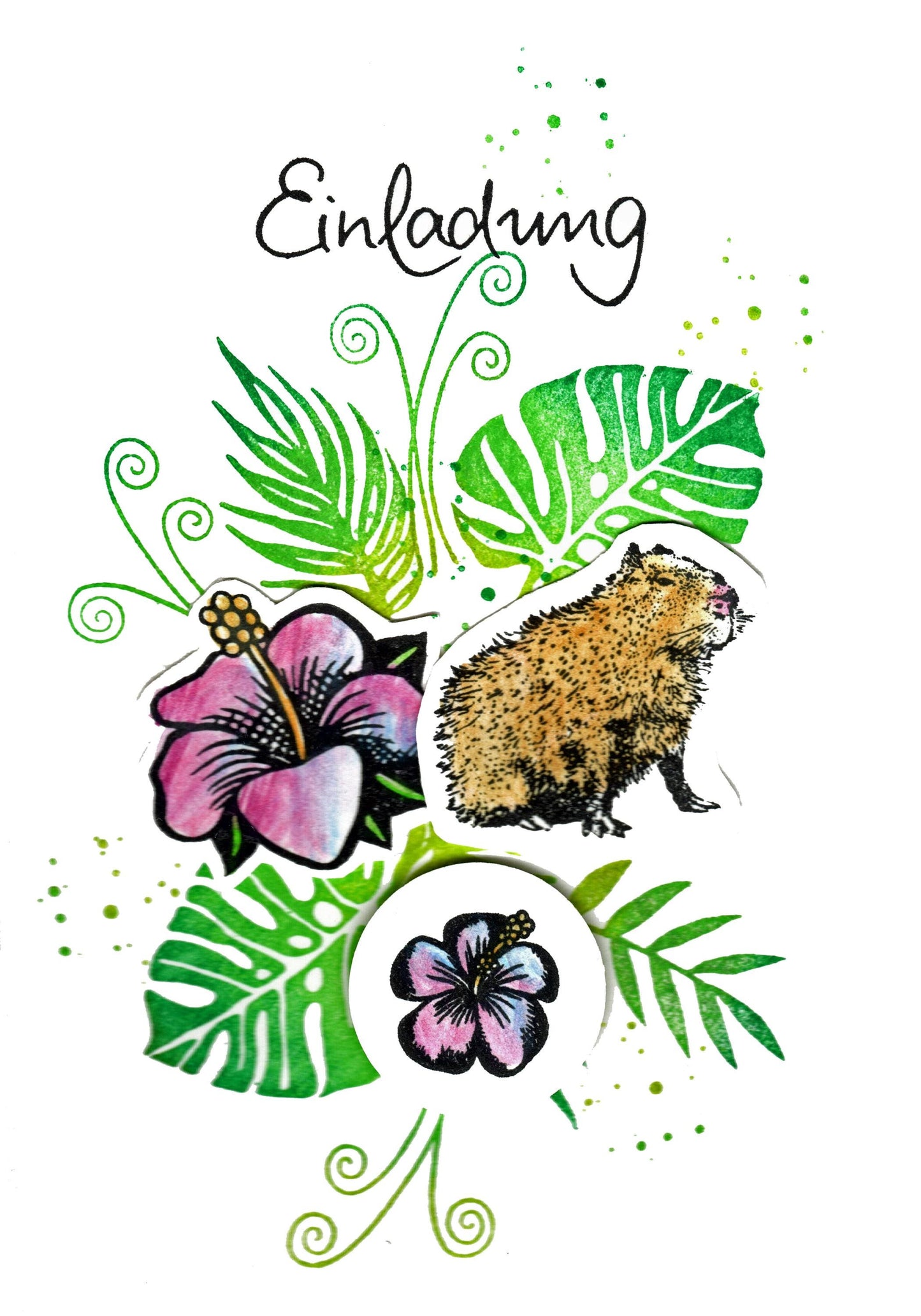 Stempel Monstera