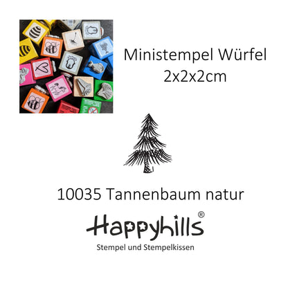 Ministempel Geschenk mit Herz, Wichtel Zottel und Tannenbaum Auswahl oder Set