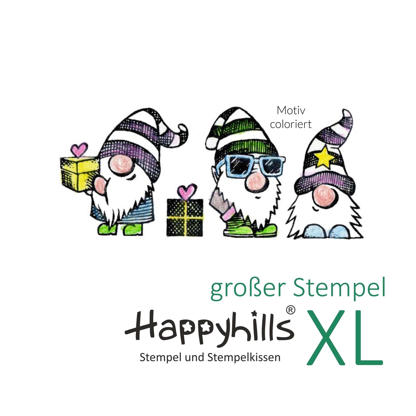 Stempel drei Wichtel