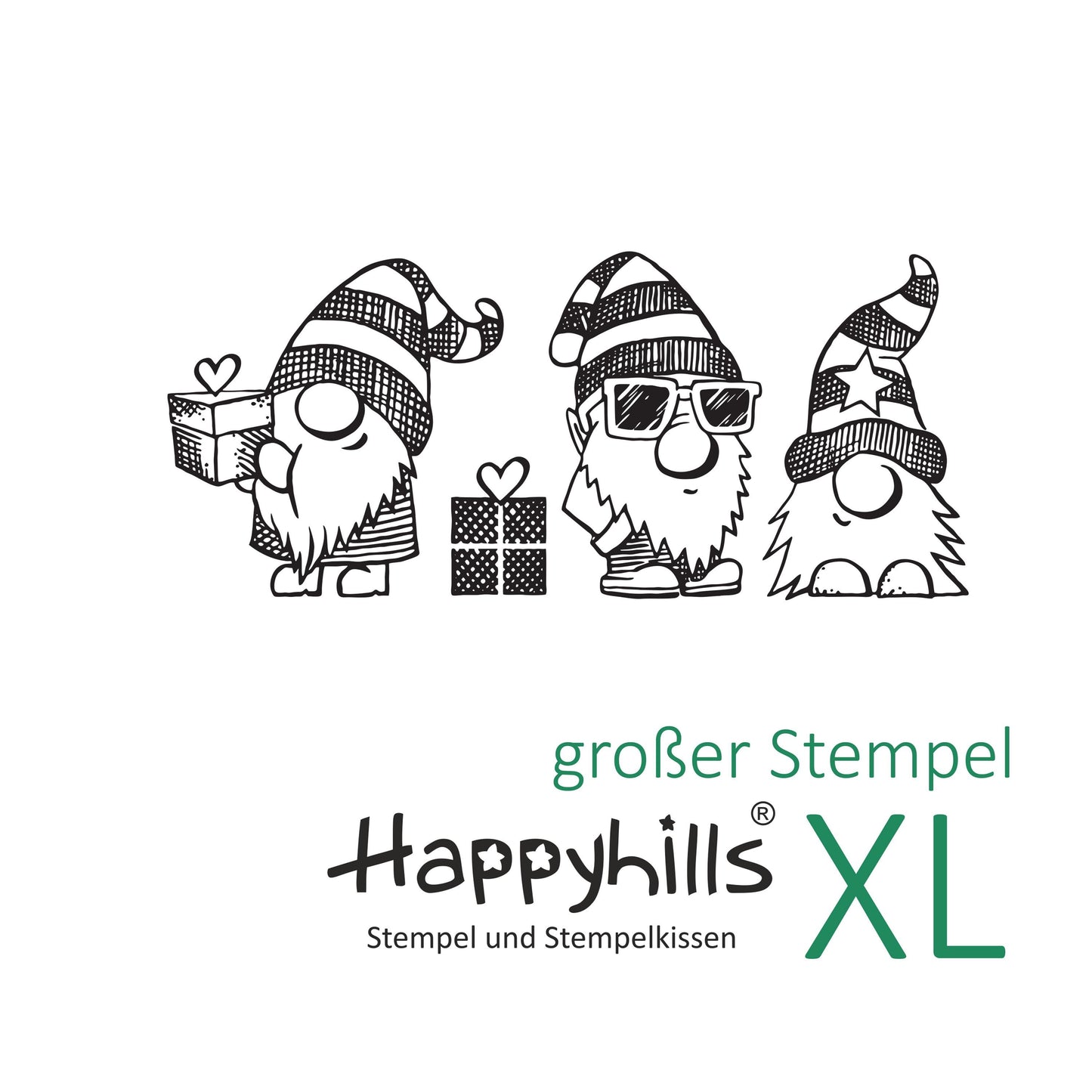 Stempel drei Wichtel