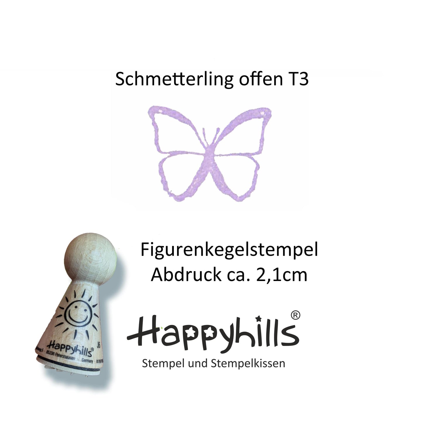 Kegelstempel Schmetterlinge Auswahl oder Set