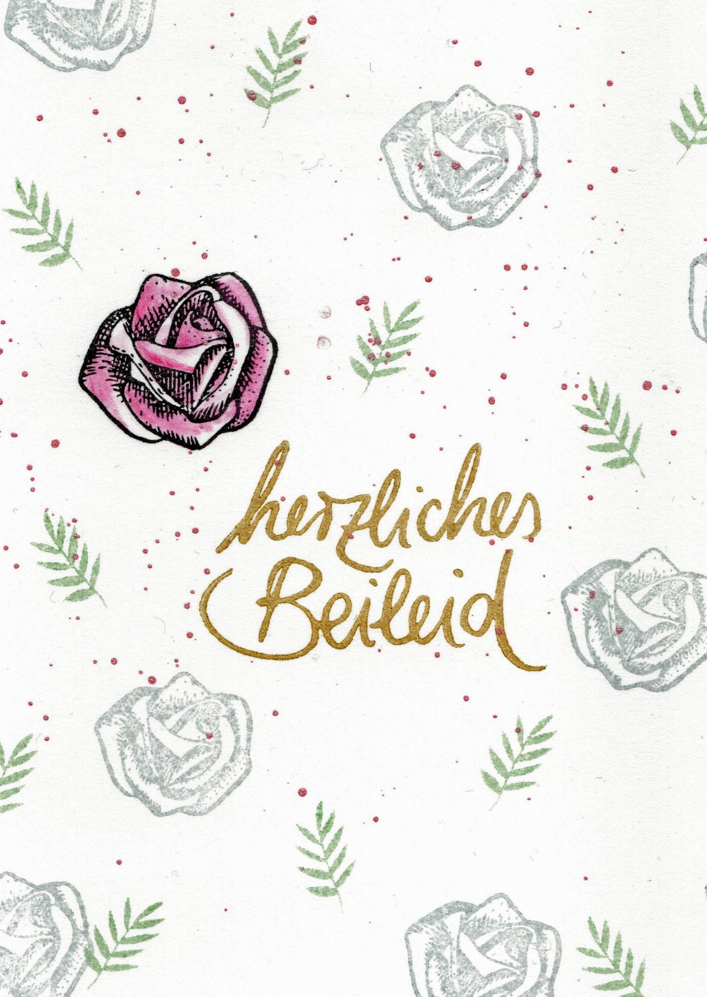 Stempel herzliches Beileid