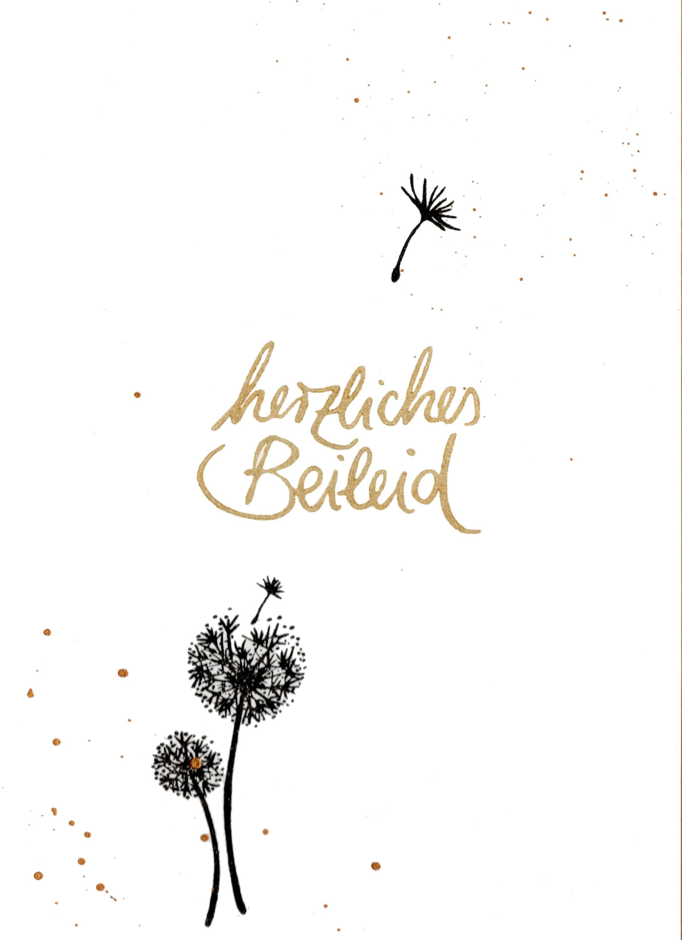 Stempel herzliches Beileid