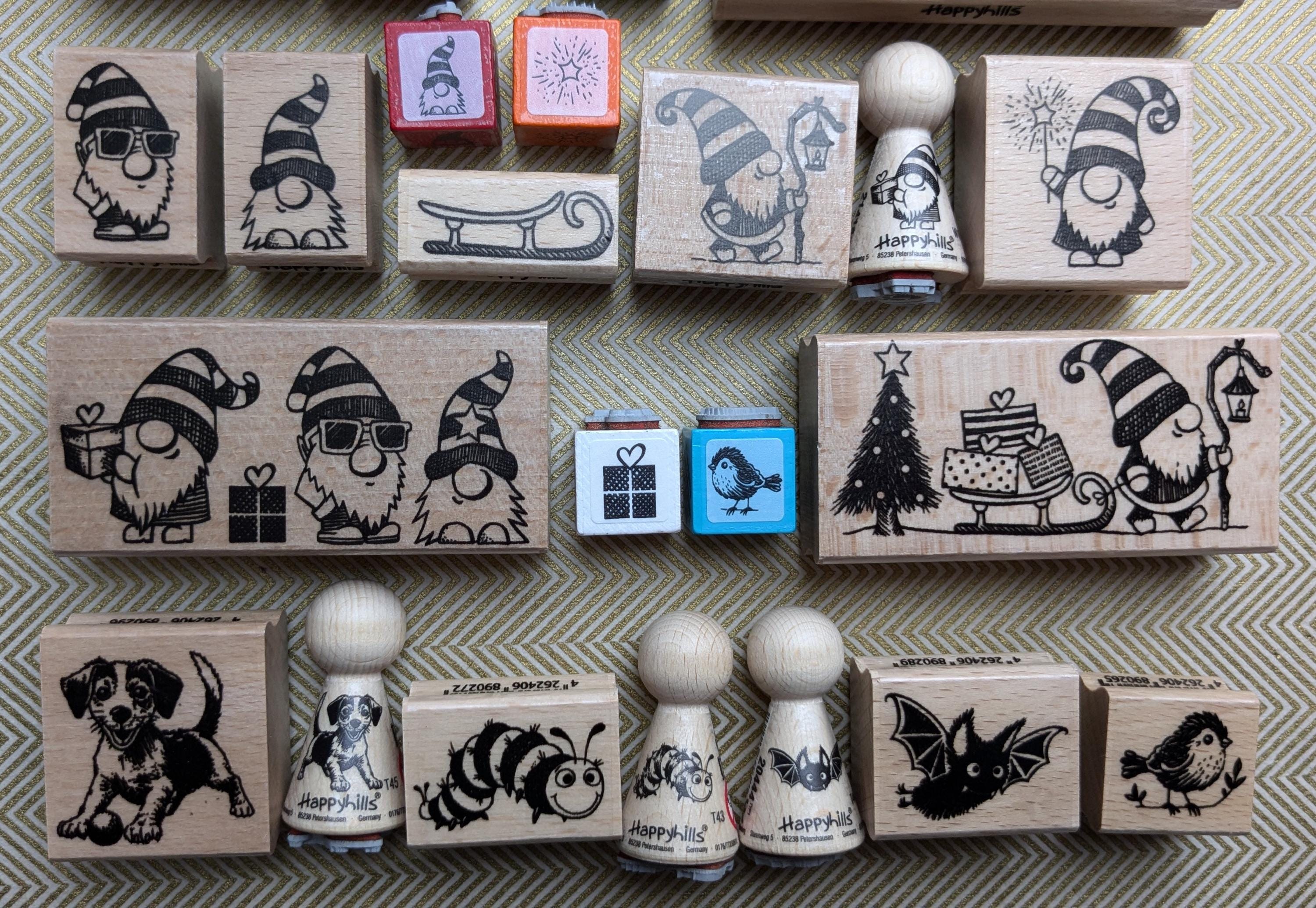 Stempel Wichtel Tom mit Sonnenbrille