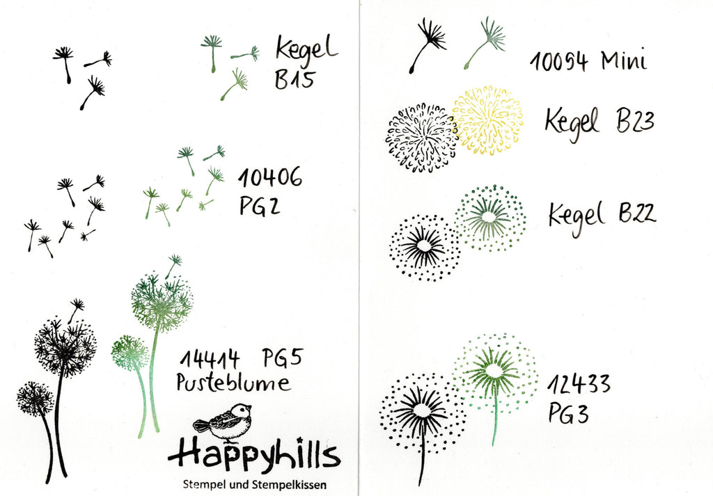 Kegelstempel Pusteblumen Auswahl oder Set