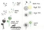 Kegelstempel Pusteblumen Auswahl oder Set