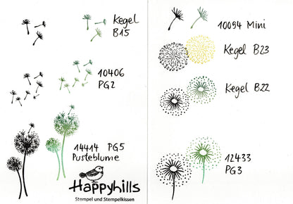 Kegelstempel Pusteblumen Auswahl oder Set