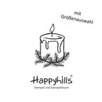 Stempel Kerze mit Grün