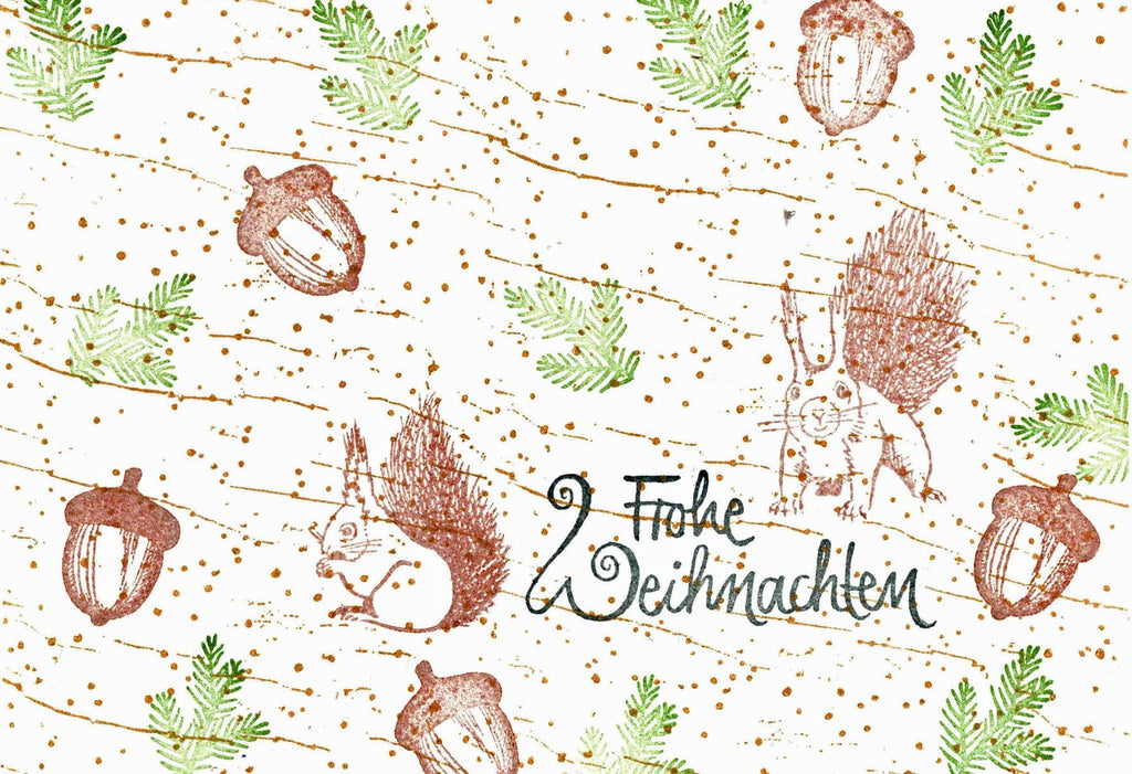 Kegelstempel Tannenzweig, Christbaumkugel und Kerze Auswahl oder Set