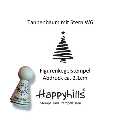 Kegelstempel Schneeflocke, Tannenbaum und Stern Auswahl oder Set